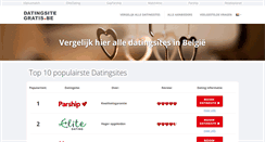 Desktop Screenshot of datingsitegratis.be