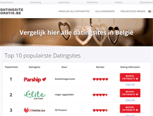 Tablet Screenshot of datingsitegratis.be